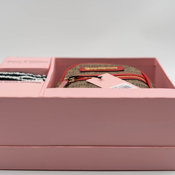 NWT Juicy Couture Gothic Heart Print Mini Backpack & Travel Set - Picture 4 of 4